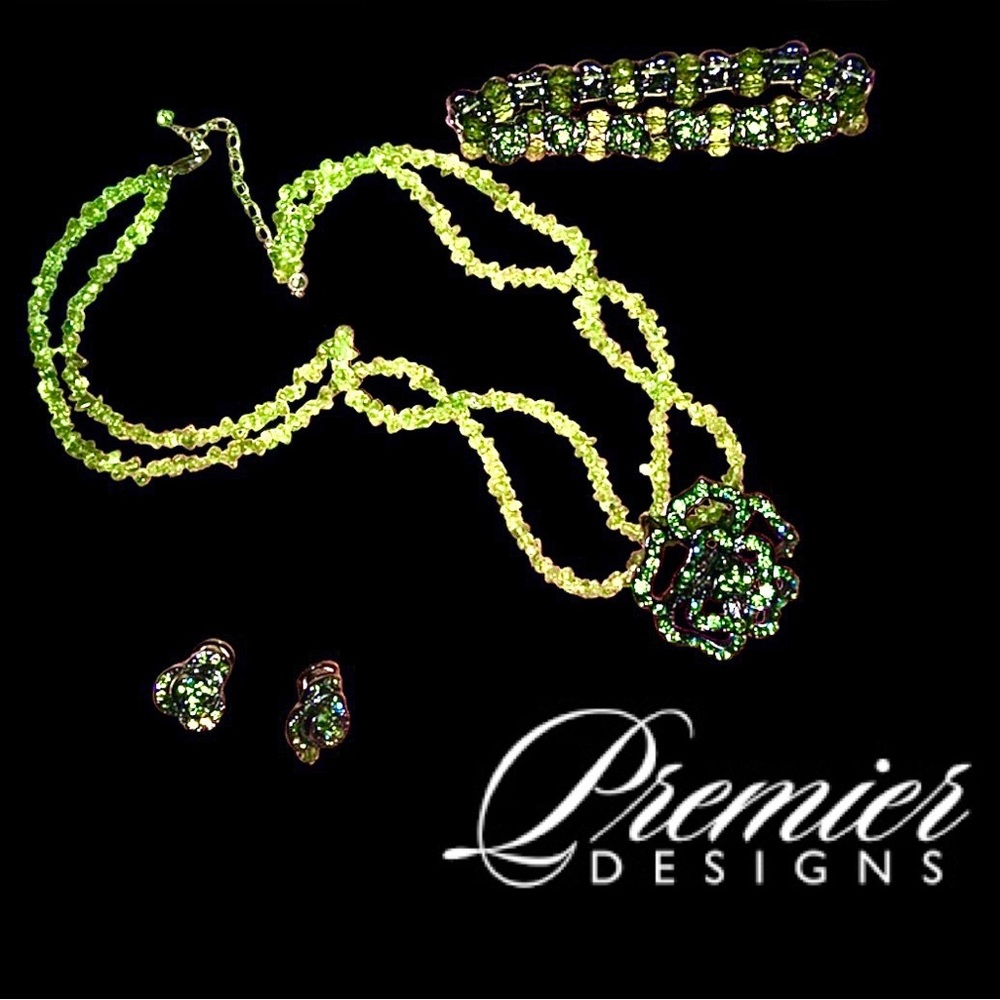 Premier Necklace-Brooch-Bracelet-Earrings!